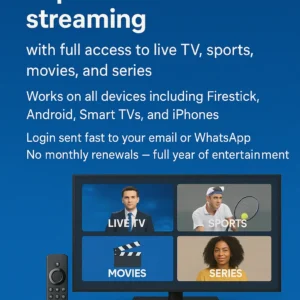 12 months of premium IPTV streaming