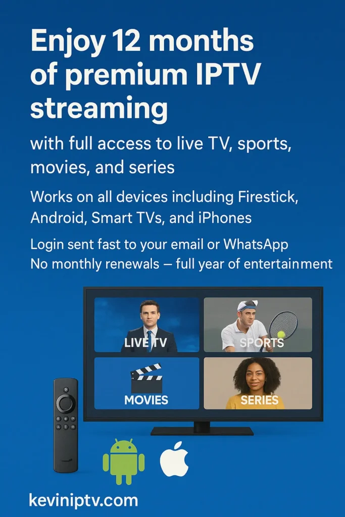 12 months of premium IPTV streaming
